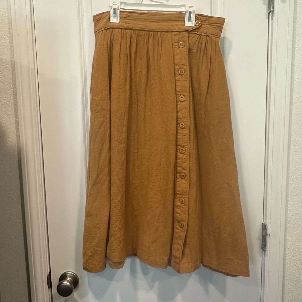 Roolee mustard skirt size medium